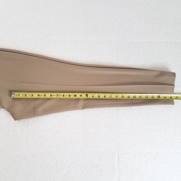 Jennifer Tattenelli Casini Tan Cropped Ankle Pants SIZE 42 / 6 Embellished Pocke - Picture 7 of 12